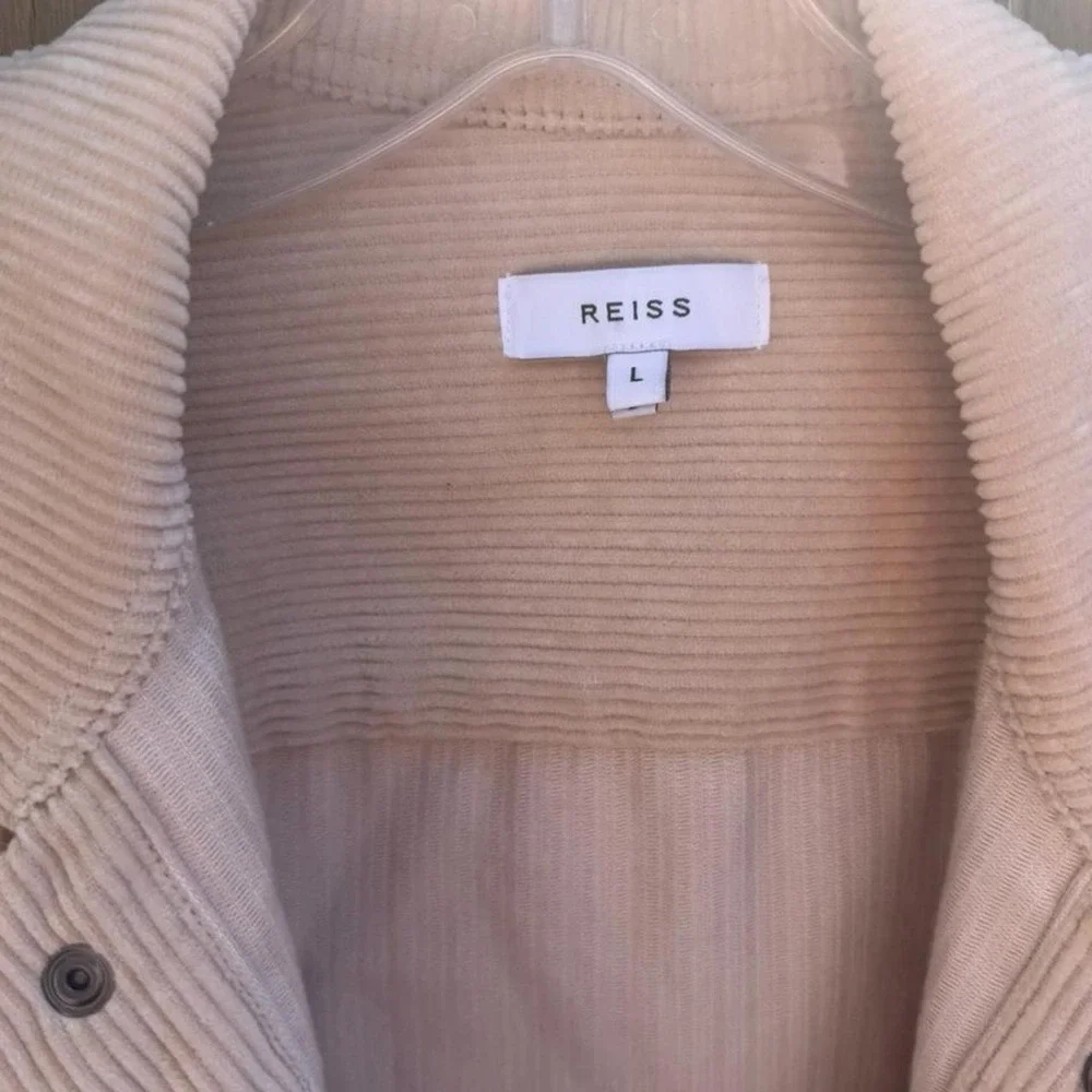 Reiss cream corduroy jacket men's L